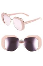 Women's Karen Walker Domingo 52mm Sunglasses - Pink/ Rose Gold
