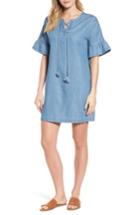 Women's Vineyard Vines Chambray Lace-up Dress - Blue