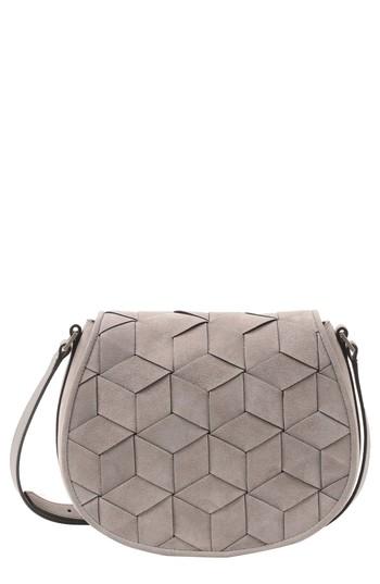 Welden Escapade Suede Saddle Bag - Grey