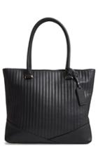 Sole Society Urche Quilted Faux Leather Tote - Black