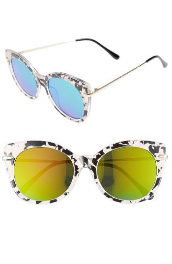 Women's Bp. Kitty 52mm Mirrored Cat Eye Sunglasses -