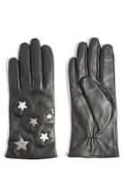 Women's Topshop Metallic Star Leather Gloves