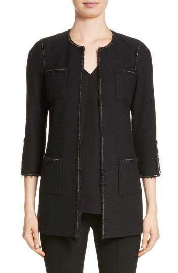 Women's St. John Collection Boucle Knit Jacket