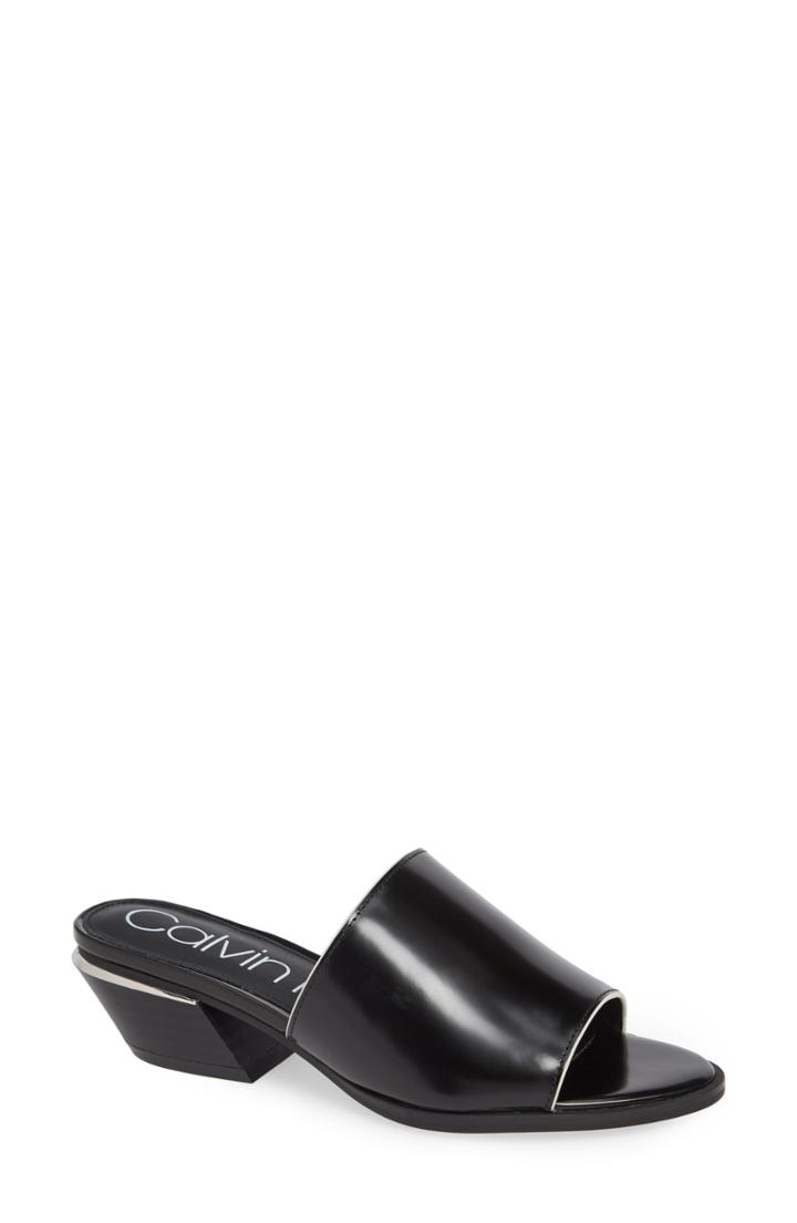 Women's Calvin Klein Narissa Slide Sandal .5 M - Black