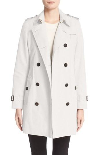 Women's Burberry Kensington Mid Trench Coat Us / 48 It - Beige