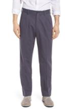 Men's Bills Khakis M2 Classic Fit Vintage Twill Pleated Pants X Unhemmed - Blue