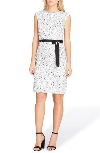 Women's Tahari Lace Sheath Dress - Ivory