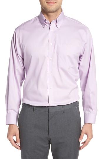 Men's Nordstrom Men's Shop Classic Fit Non-iron Solid Dress Shirt .5 - 34 - Purple
