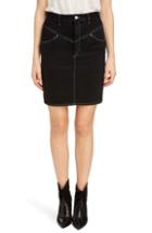 Women's Isabel Marant '80s High Waist Denim Skirt Us / 36 Fr - Black