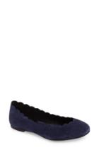 Women's B?rn Allie Scalloped Ballet Flat .5 M - Blue