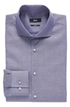 Men's Boss Slim Fit Microdot Dress Shirt - Blue