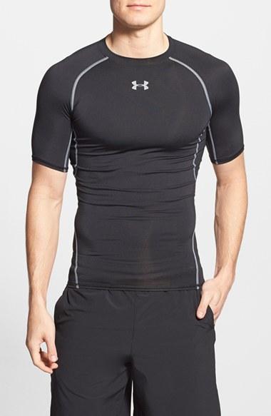 Men's Under Armour Heatgear Compression Fit T-shirt - Black