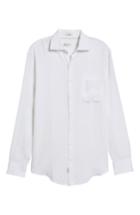 Men's Peter Millar Classic Fit Crown Cool Linen Sport Shirt - White