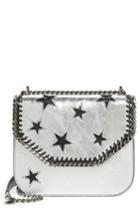 Stella Mccartney Falabella Star Cutout Metallic Faux Leather Shoulder Bag -