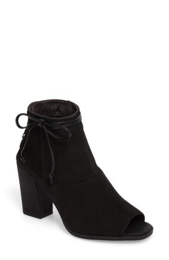 Women's Seychelles Triple Threat Open Toe Bootie .5 M - Black