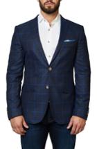 Men's Maceoo Descarte Windowpane Sport Coat (m) - Blue