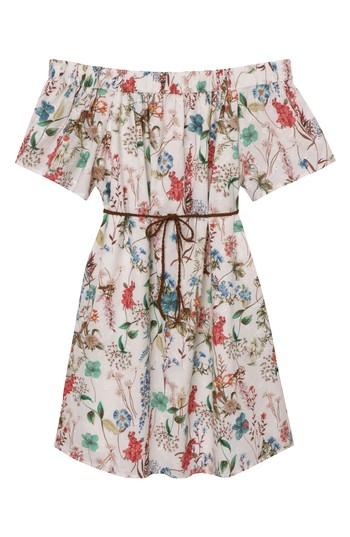 Women's Sanctuary Muscari Floral Eyelet Trim Cotton Dress