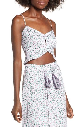 Women's Afrm Paris Keyhole Top - Purple