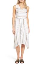 Women's Nordstrom Collection Stripe Stretch Silk Dress