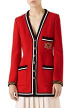 Women's Gucci Gg Macrame Caban Us / 42 It - Red