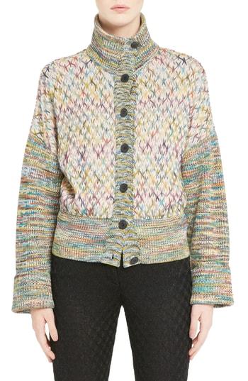 Women's Missoni Wool Blend Cardigan Us / 48 It - Blue