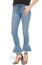 Women's Blanknyc Fancy That Ruffle Hem Skinny Jeans - Blue