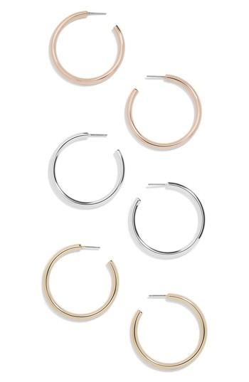 Women's Baublebar Harley Set Of 3 Hoop Earrings