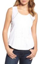 Women's Lucky Brand Embroidered Front Cotton Tank