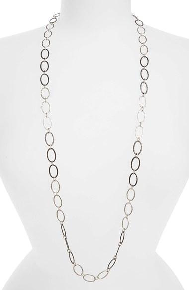 Women's Armenta Old World Midnight Oval Link Necklace