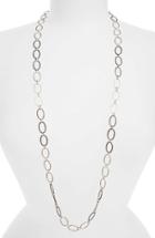 Women's Armenta Old World Midnight Oval Link Necklace