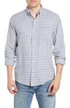Men's Faherty Pacific Check Sport Shirt, Size - Grey
