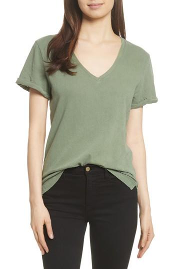 Women's Frame V-neck Tee - Green