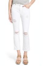Women's 7 For All Mankind Destroyed Crop Bootcut Jeans