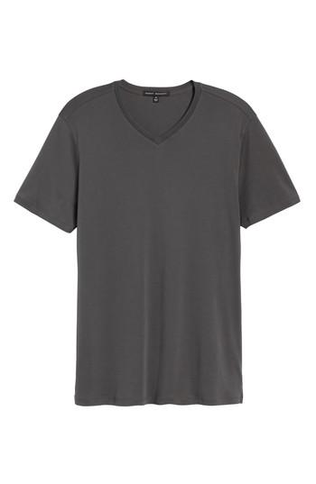Men's Robert Barakett Georgia Regular Fit V-neck T-shirt - Grey