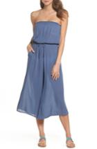 Women's Elan Strapless Cover-up Jumpsuit - Blue