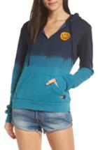 Women's Aviator Nation Faded Smile Hoodie - Blue/green
