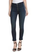 Women's Veronica Beard Debbie Side Stripe Skinny Jeans - Blue