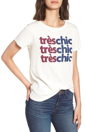 Women's J.crew Tres Chic Tee - Blue