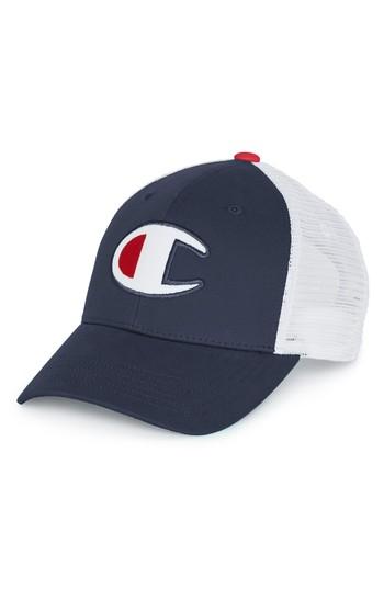 Men's Champion Mesh Back Dad Cap - Blue