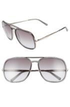 Women's Chloe 60mm Gradient Lens Navigator Sunglasses - Dark Grey
