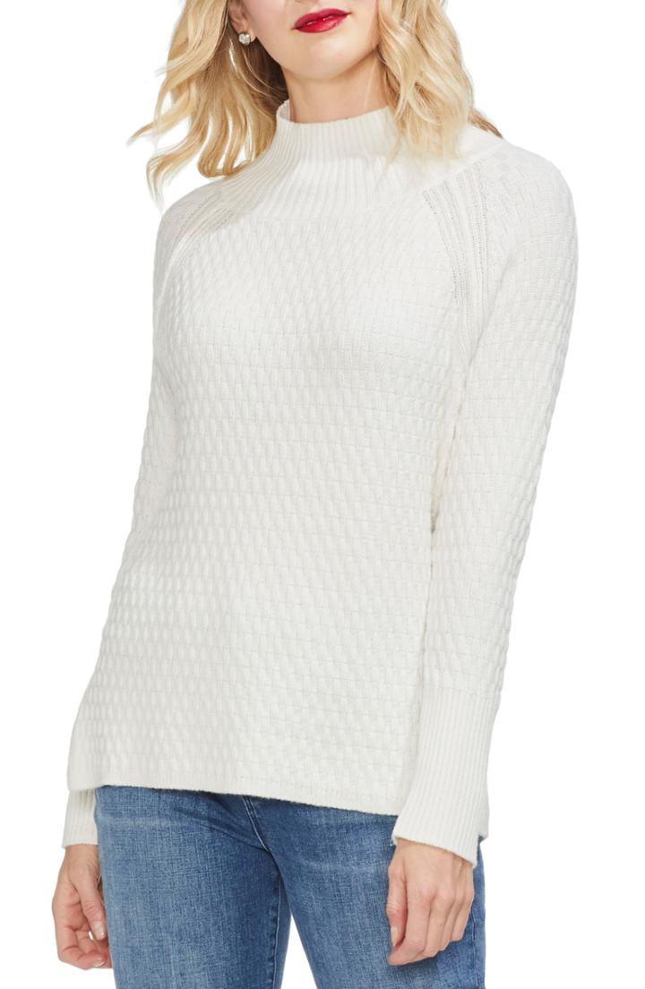 Women's Vince Camuto Mock Neck Raglan Sweater