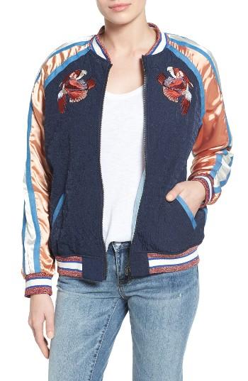 Women's Press Quilted Bomber Jacket