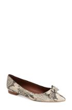 Women's Cole Haan 'alice' Snake Embossed Pointy Toe Flat