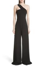Women's Rosetta Getty Interlock Jersey One-shoulder Jumpsuit - Black