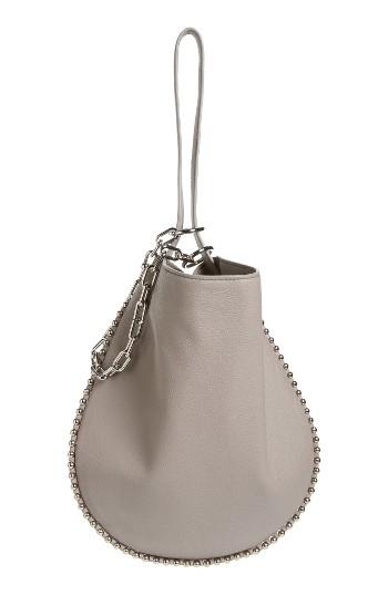Alexander Wang Roxy Studded Leather Hobo Bag - Grey