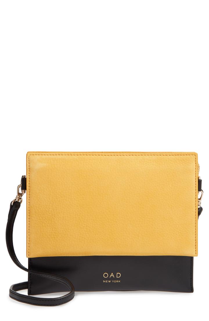 Oad New York Triple Leather & Suede Crossbody Bag -