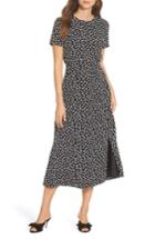 Women's Maggy London Print Midi Dress (similar To 16w) - Black