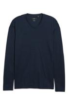 Men's Boss Tyson Long Sleeve V-neck T-shirt - Blue