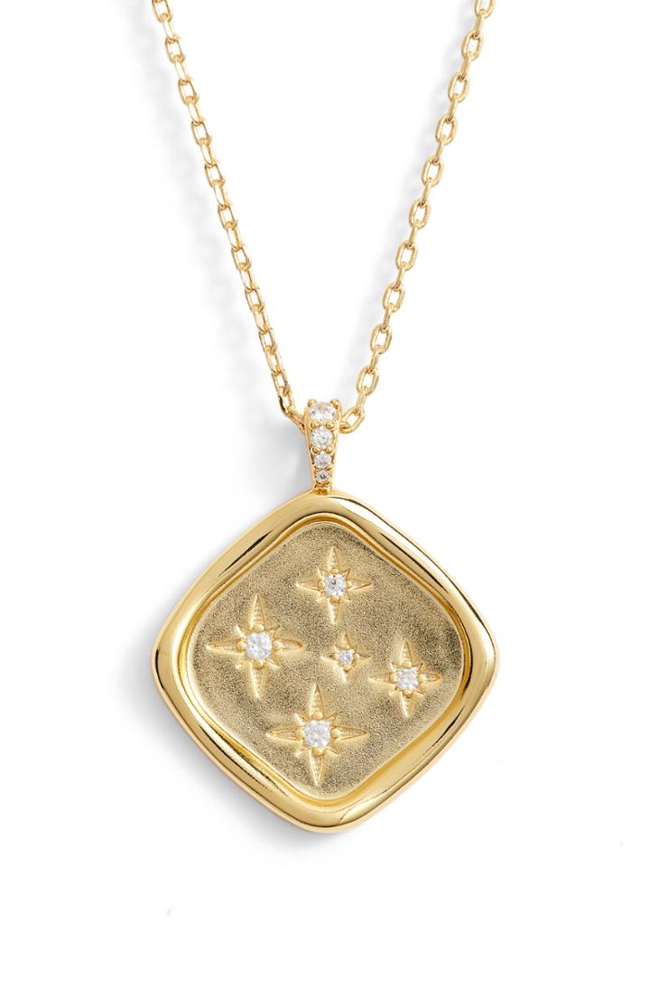 Women's Lulu Dk Starlight Crystal Pendant Necklace