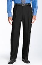 Men's Ballin Double Reverse Pleated Wool Twill Trousers